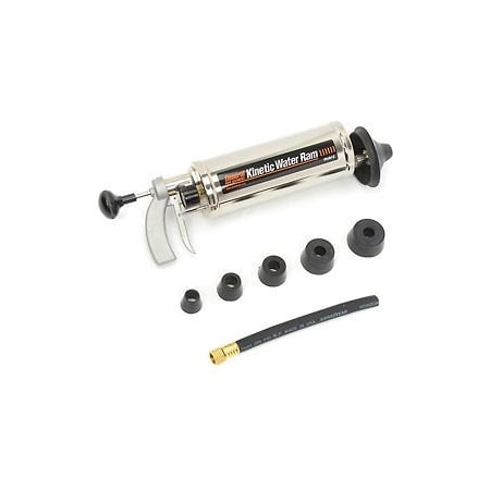 General Wire Kinetic Water Ram w/ 4in Cone, 5 Plugs, Caulking Hose & Carrying Case KR-A-WC